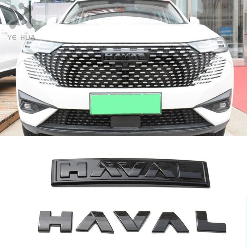 Custom Front Grille & Hood Logo Decals for Haval H6 3rd Gen DHT-PHEV 2023 | High-Quality Car Emblem Stickers