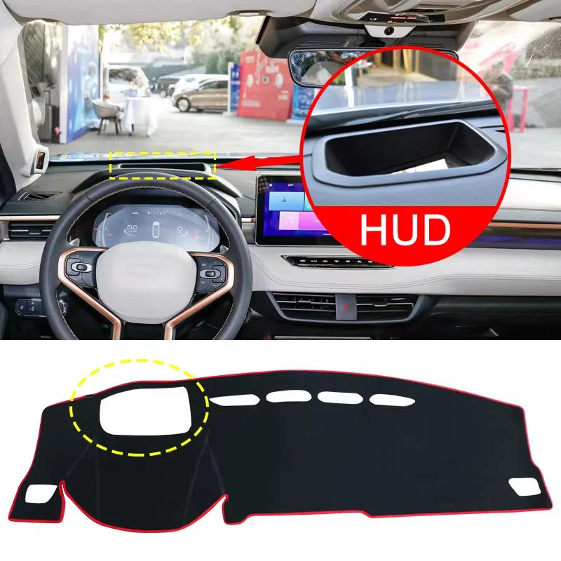Custom Dashboard Sun Shade Mat for Haval Jolion 2021 2022 2023 LHD RHD Non-slip Instrument Desk Cover