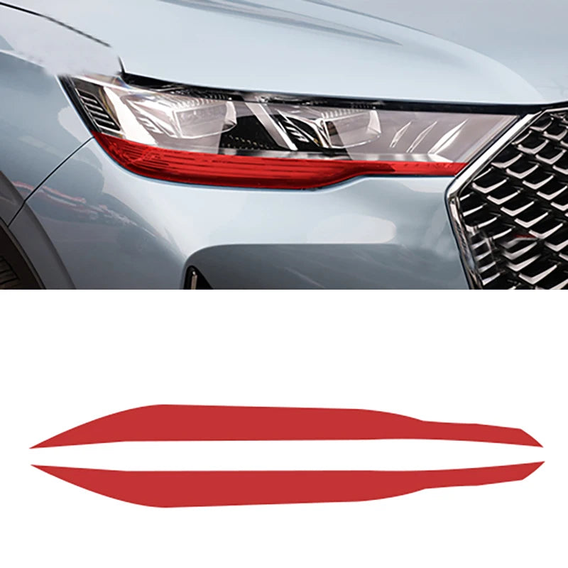 GWM Haval H6 3rd Gen 2021-2023 Headlight Eyebrow Stickers - Custom Fit Car Styling Decals