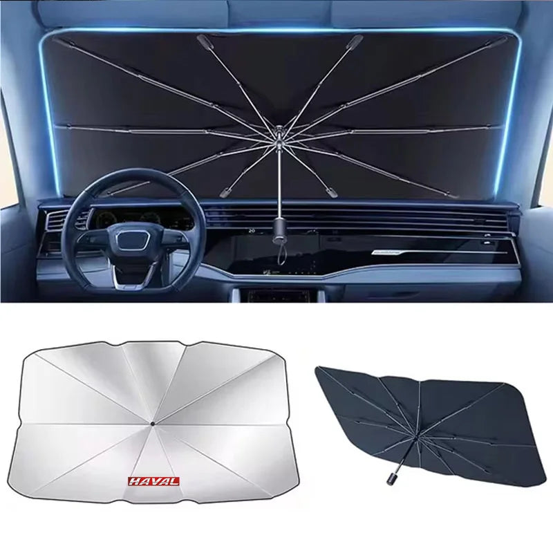 Car Windshield Sun Shade Cover Front Window Sunscreen Parasol For Haval Jolion F7 F7x H6 2021 H2 H2S H3 H8 H9 M4 2022 2023