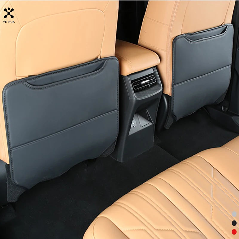 Custom Leather Anti-Kick Seat Back Protector for Great Wall Haval H5 II 2023 2024 Full Surrounded Auto Interior Accessories
