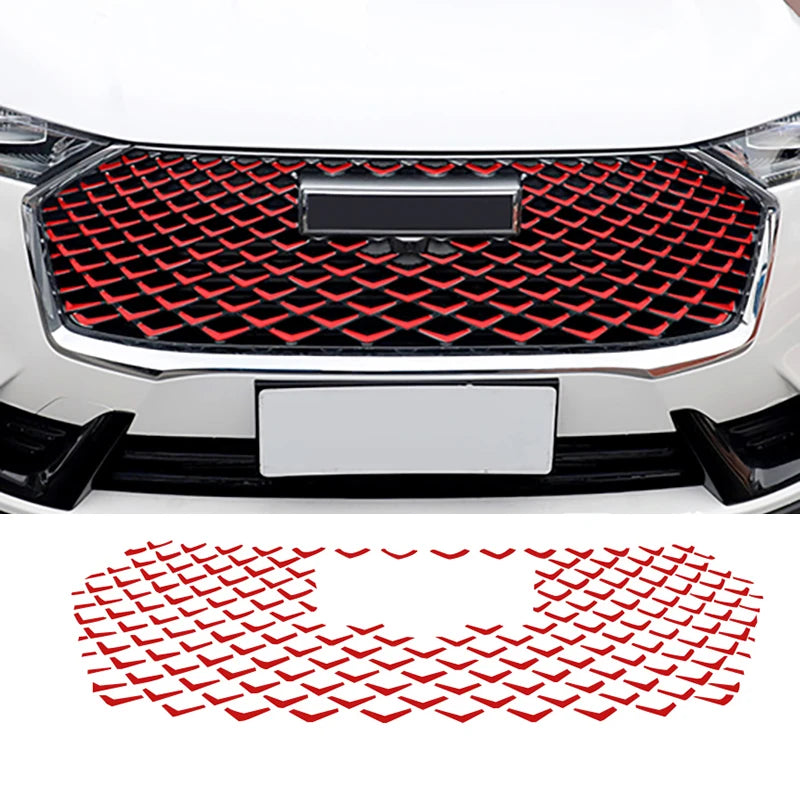 Car Front Grille Grid Color Change Decals for GWM Haval H6 3rd Gen 2021 2022 - Buy One Get One Free