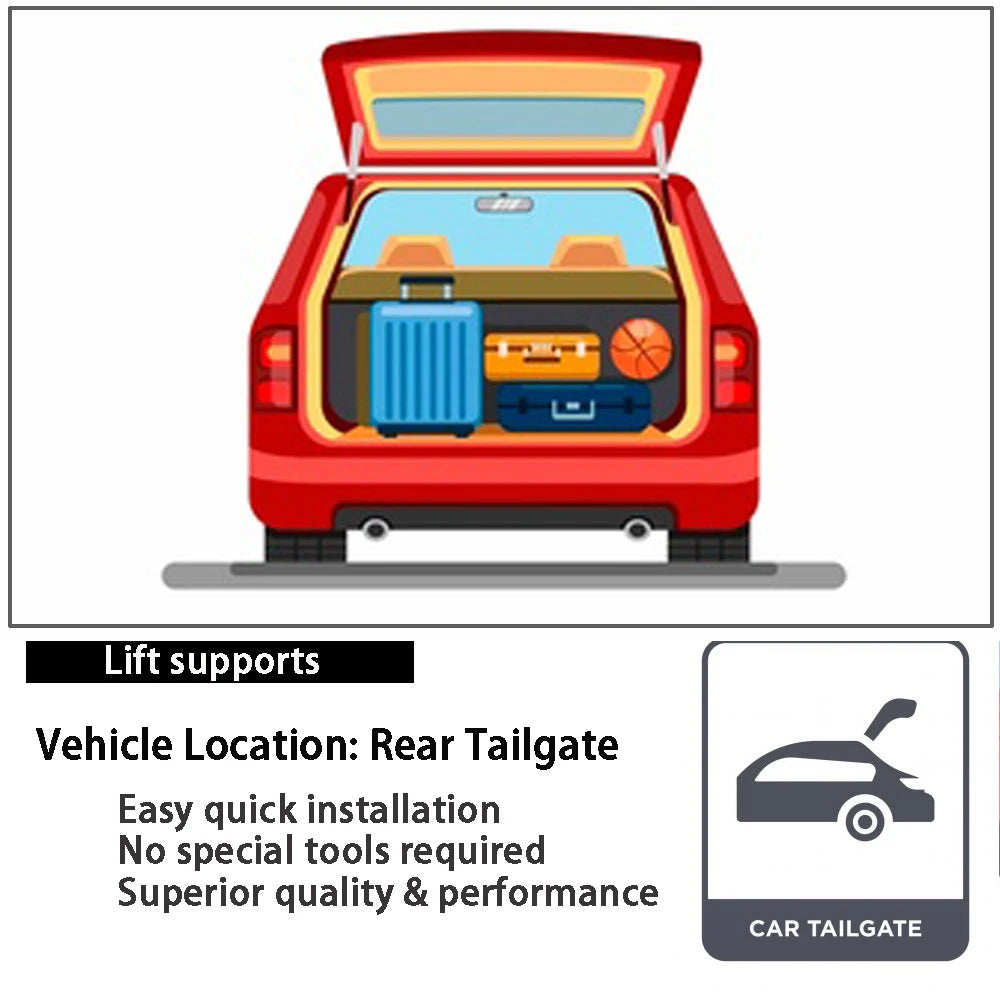GWM Ora Good Cat Hatchback 2020-2024 Funky Cat Rear Tailgate Gas Struts Lift Supports Shocks