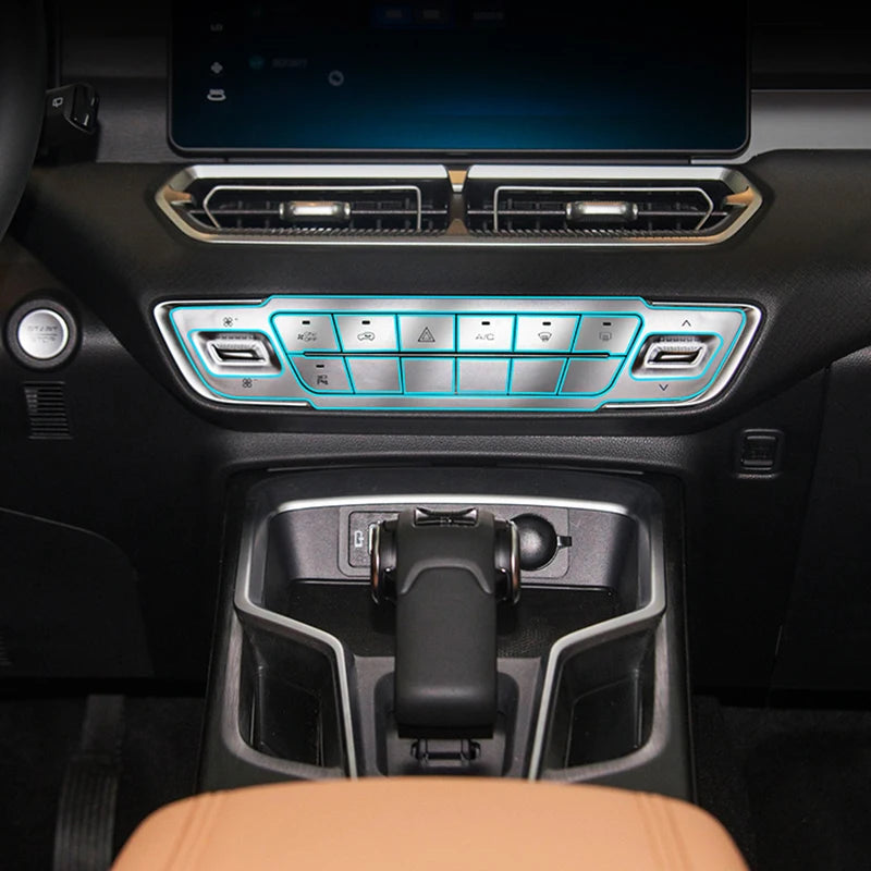 TPU Anti-Scratch Protective Film for Great Wall Haval H5 II 2023 2024 Gear Panel Interior Screen