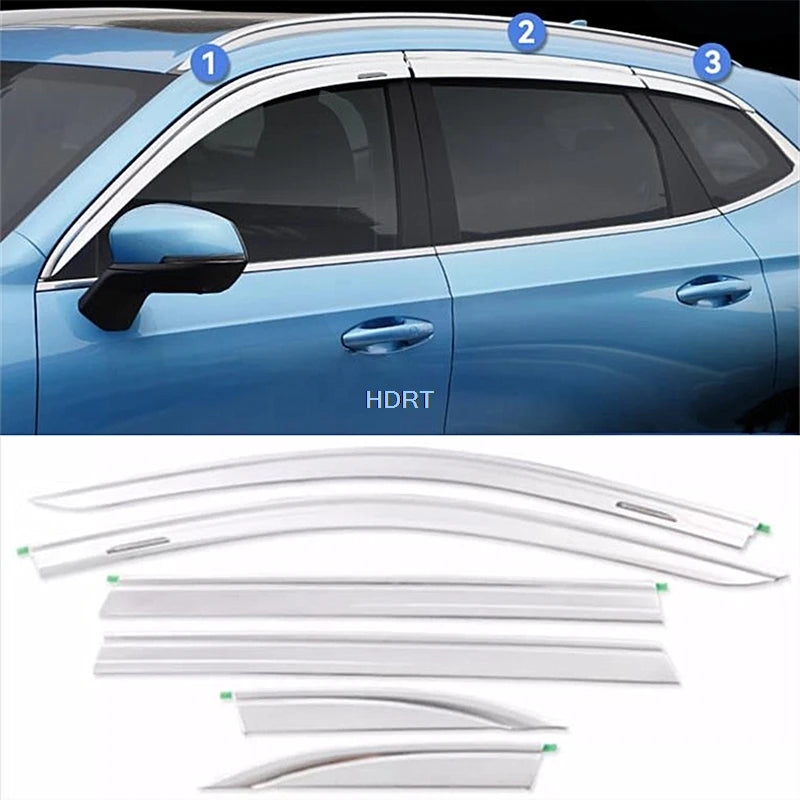 Custom Window Deflectors for Great Wall GWM Haval Jolion 2021+ | Wind Sun Rain Screen Shelter Visor