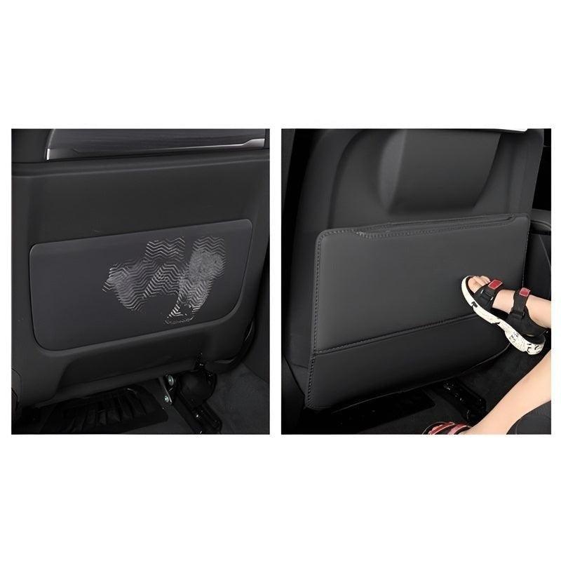 Custom Seat Back Kick Mats for Volvo EX30 -Waterproof Leather Car Seat Protectors with Storage Bag
