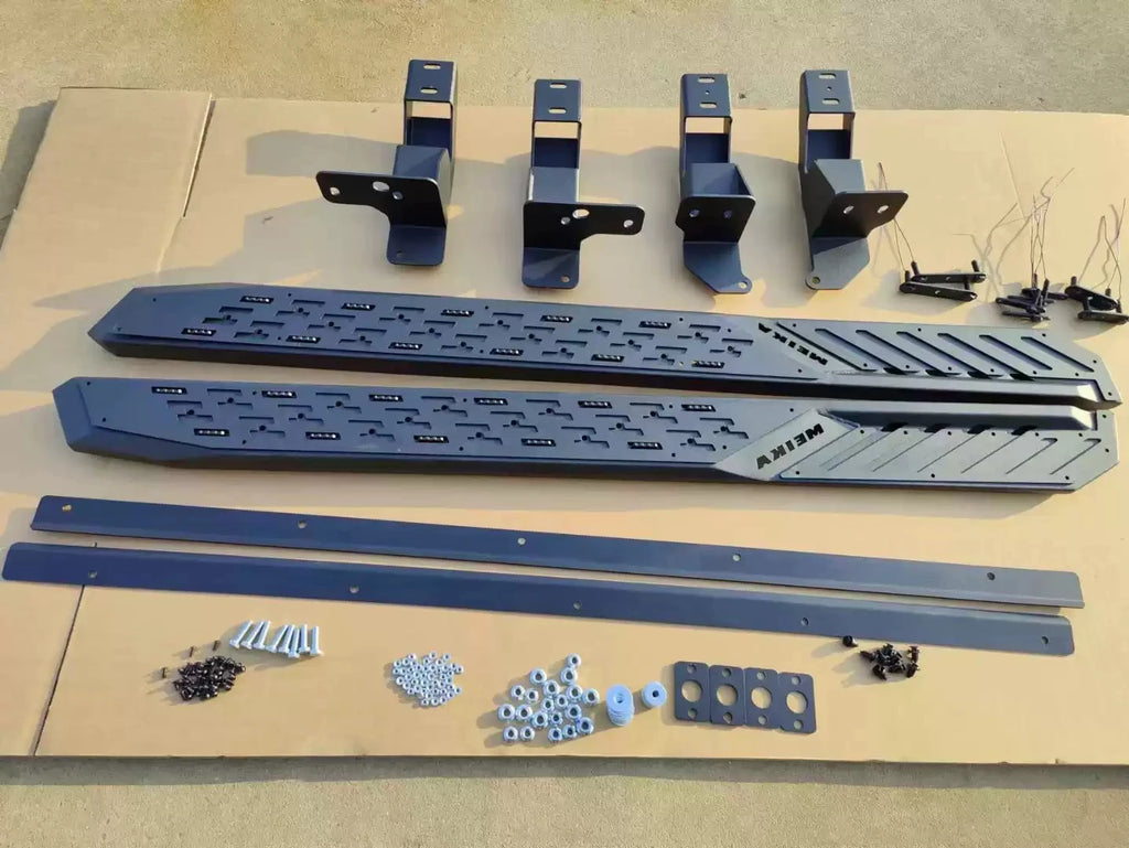 Side Steps for Wey Tank 300 - Round Tubing Nerf Bar Running Boards with Drop Step
