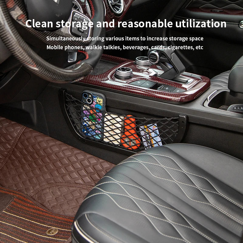 GWM Tank 300 Central Control Storage Mesh Pocket -2 Pack Interior Organizer for Driver & Passenger