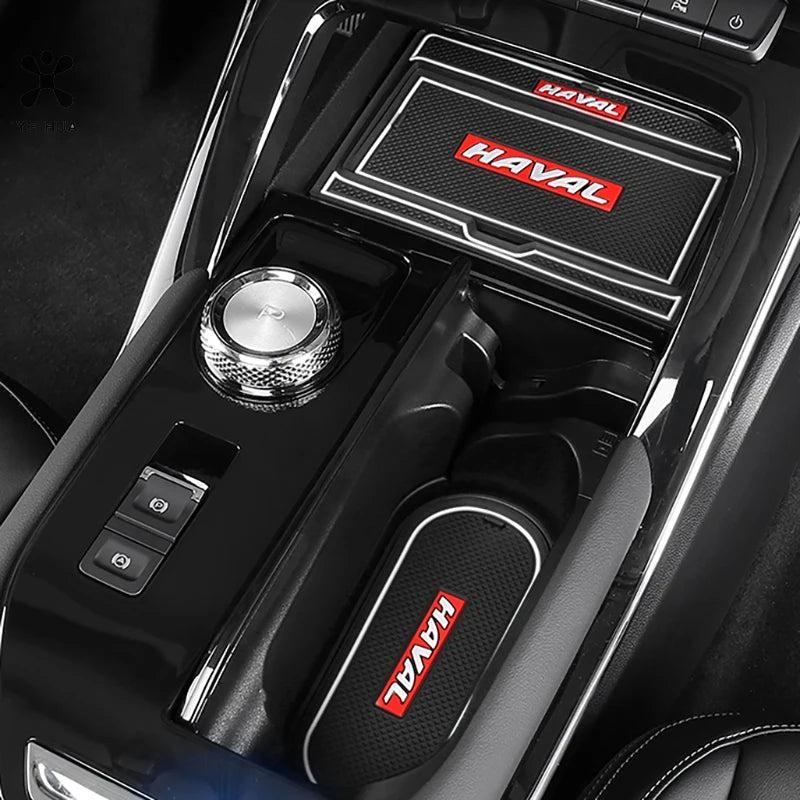 Custom Car Coasters Mats for Haval H6 LHD 2021-2023 GT 3rd Gen - Silicone Cup Holder Inserts