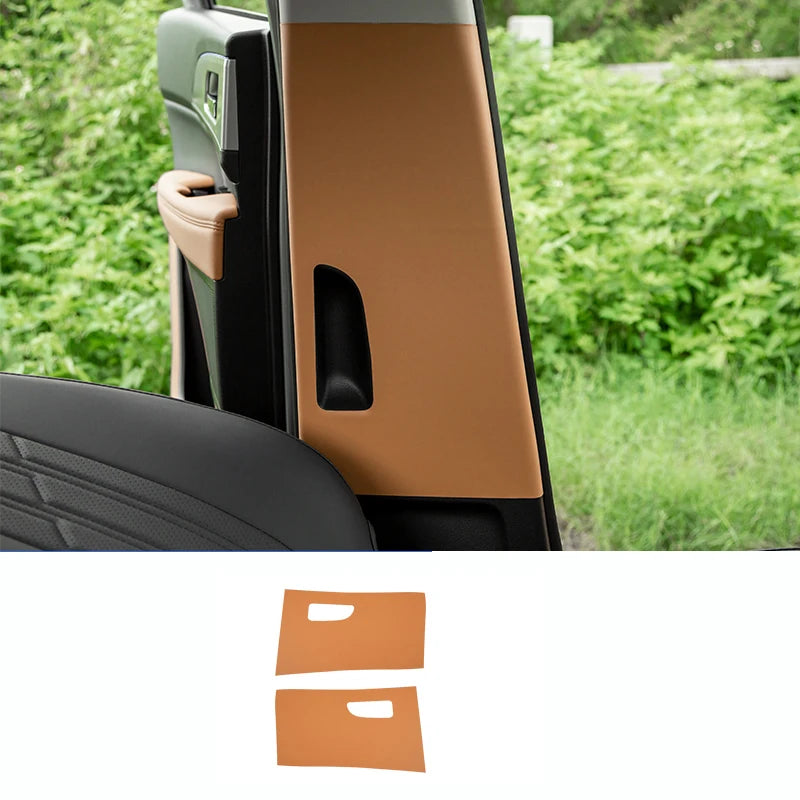 Carbon Fiber B-Pillar Protective Sticker for Great Wall Haval H5 II 2023 2024 Anti-Scratch Pad