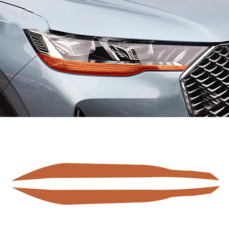 GWM Haval H6 3rd Gen 2021-2023 Headlight Eyebrow Stickers - Custom Fit Car Styling Decals