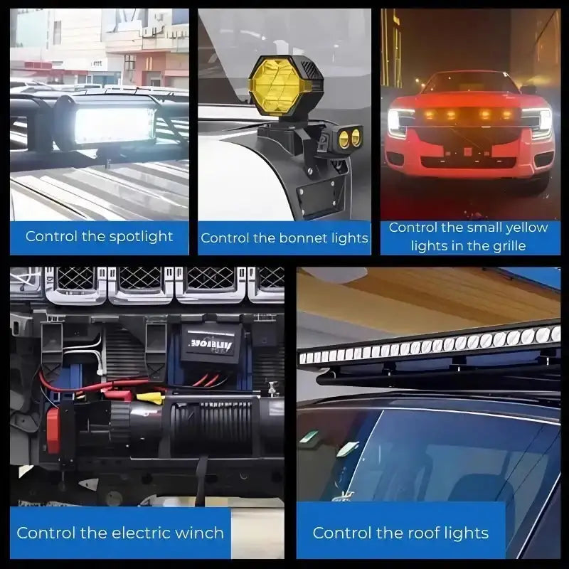 Six-Way Aircraft Toggle Switch Panel for Denza B5 / B8 | carblaze 4