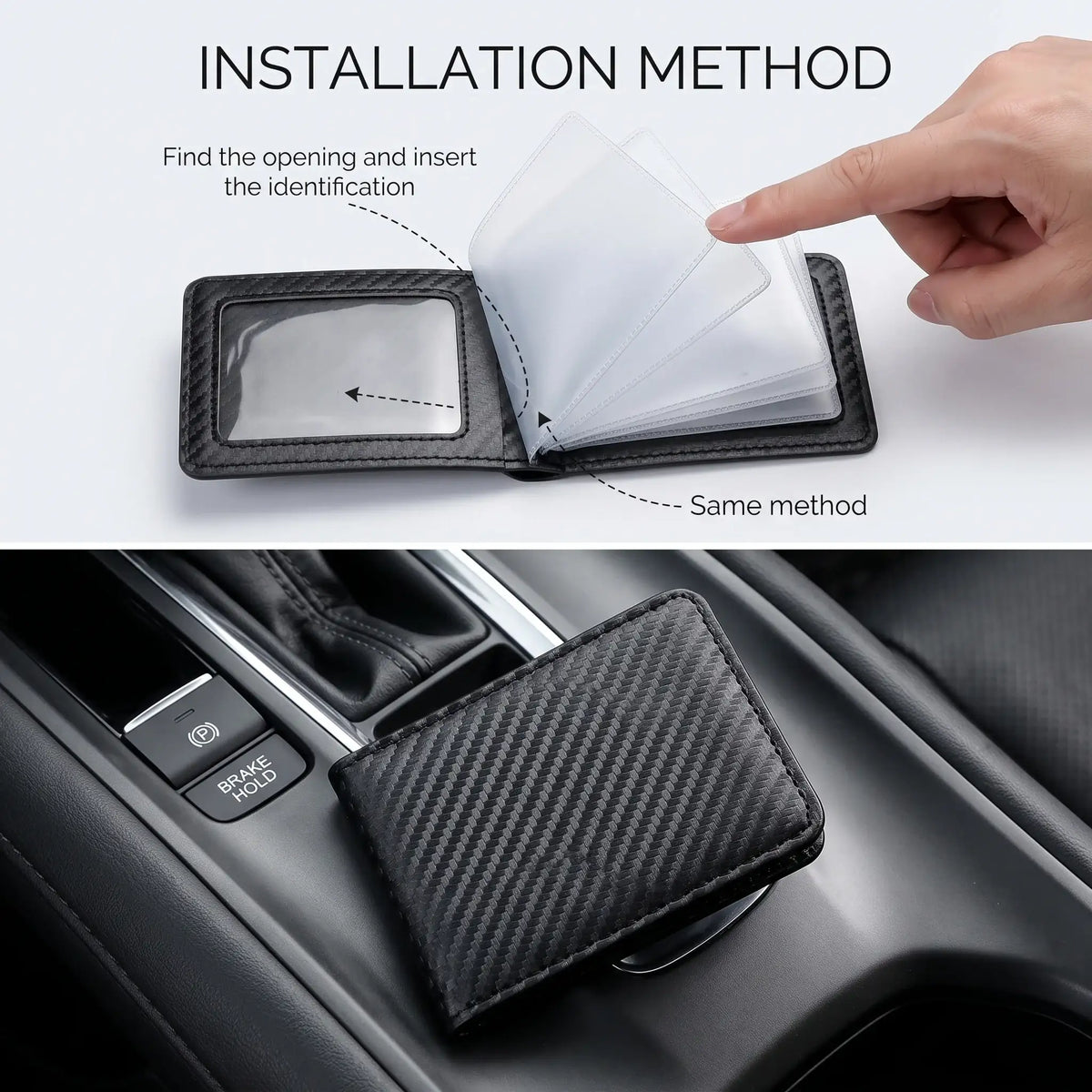 Slim Leather Car Driver's License Holder ID Card Wallet Case for MG | carblaze 1