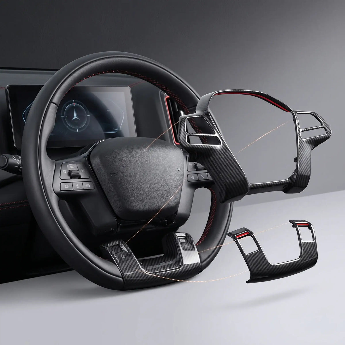 Anti-Slip Steering Wheel Cover Wrap for BYD Shark 6 | carblaze 1