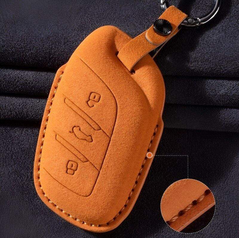 Suede Leather Key Cover for MG MG3