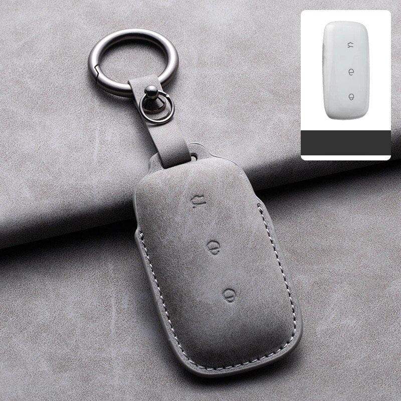 Suede Leather Key Holder for GeelyEX5/Geely Starray EM-i Geely3