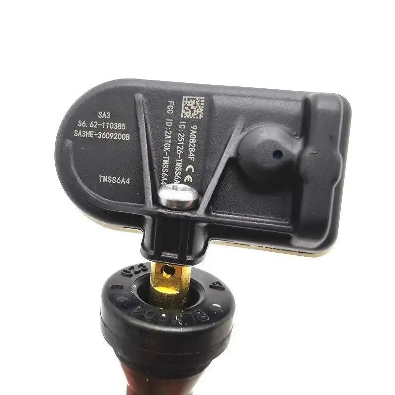 TOP BYD OE轮胎压力监测传感器，用于比亚迪车辆的电子配件，显示传感器细节和连接部分。