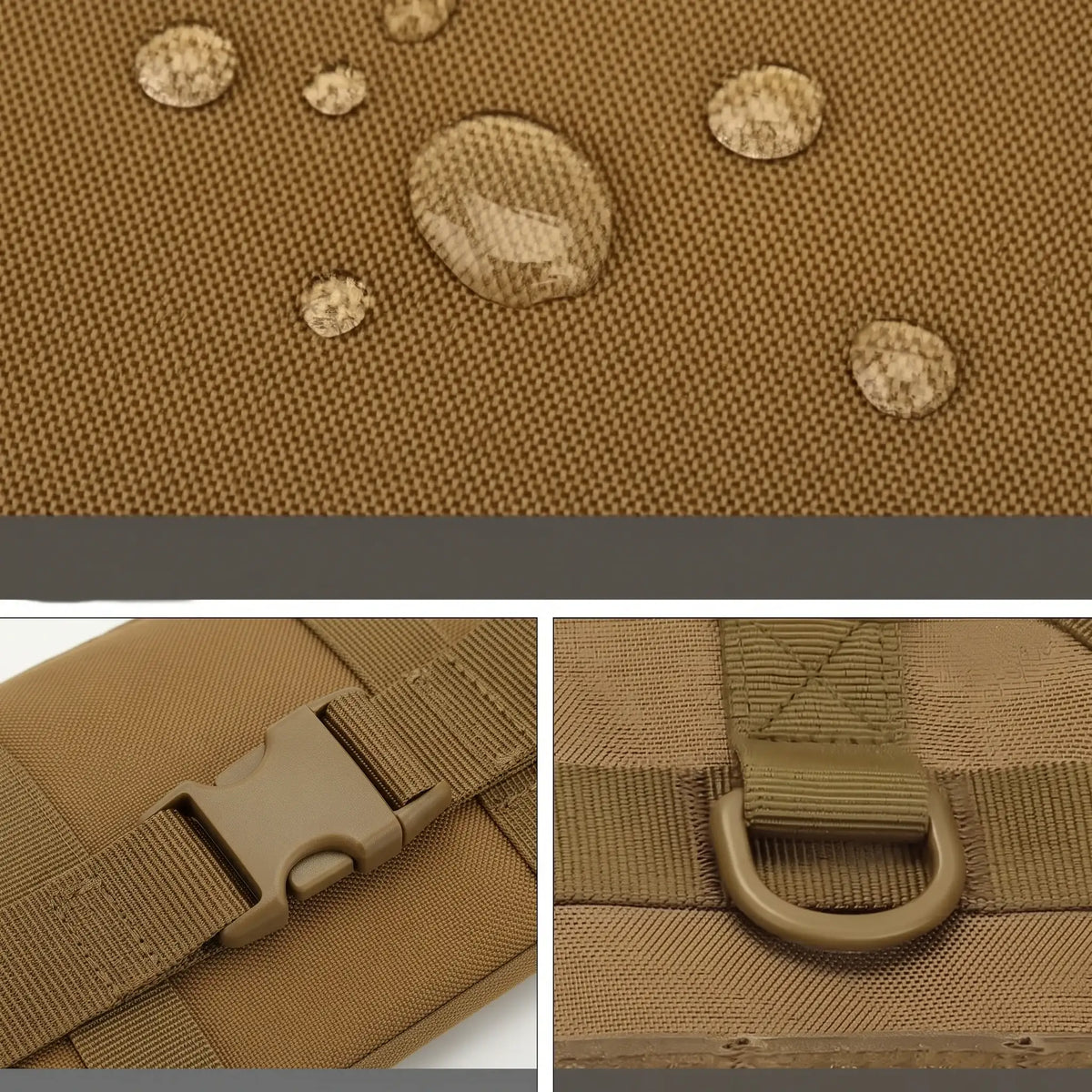 Sac de rangement tactique pour dossier de siège, système militaire Molle universel  