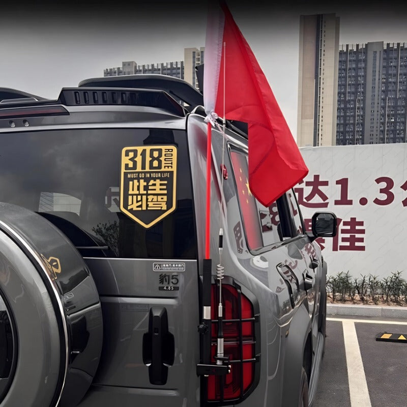 Suporte da Antena da Bandeira da Porta da Mala para Fangchengbao Bao 5/Denza B5