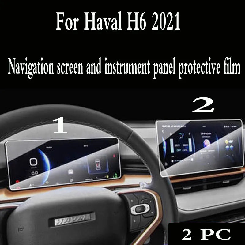 Haval H6 2021 2022 Tempered Glass Screen Protector 9H Hardness Anti Scratch HD Clear Touch Film
