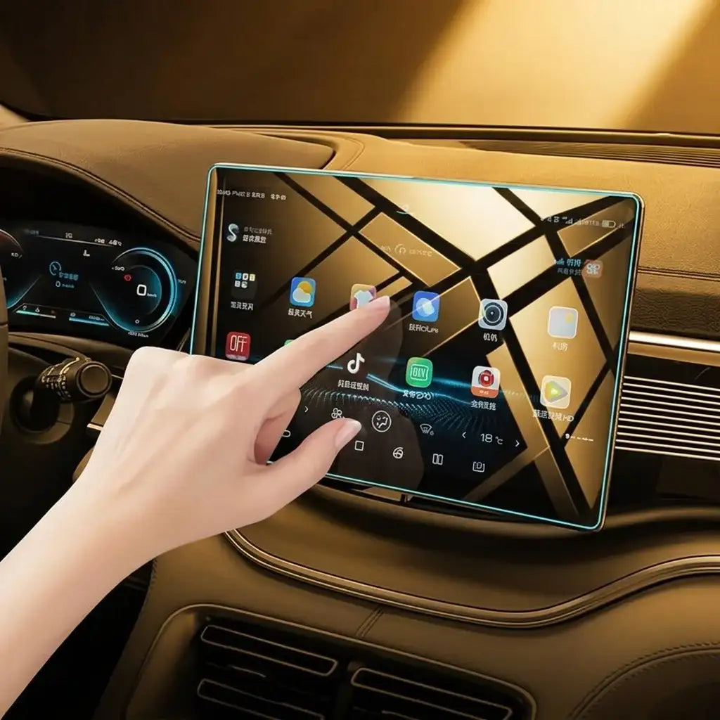 Tempered Glass Navigation Touch Screen Protector Film for BYD M9 | carblaze 3