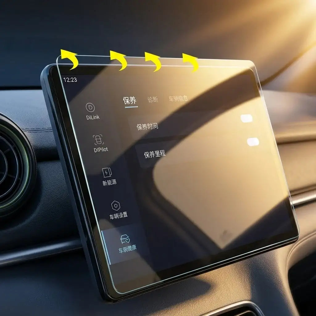 Tempered Glass Navigation Touch Screen Protector Film for BYD Seal | carblaze 4
