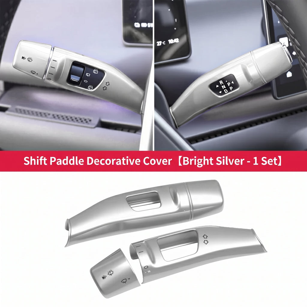 Gear Shift Stalk & Wiper Lever Protective Cover Trim for Leapmotor C10 / C16 | Steering Column ABS Interior Accessories
