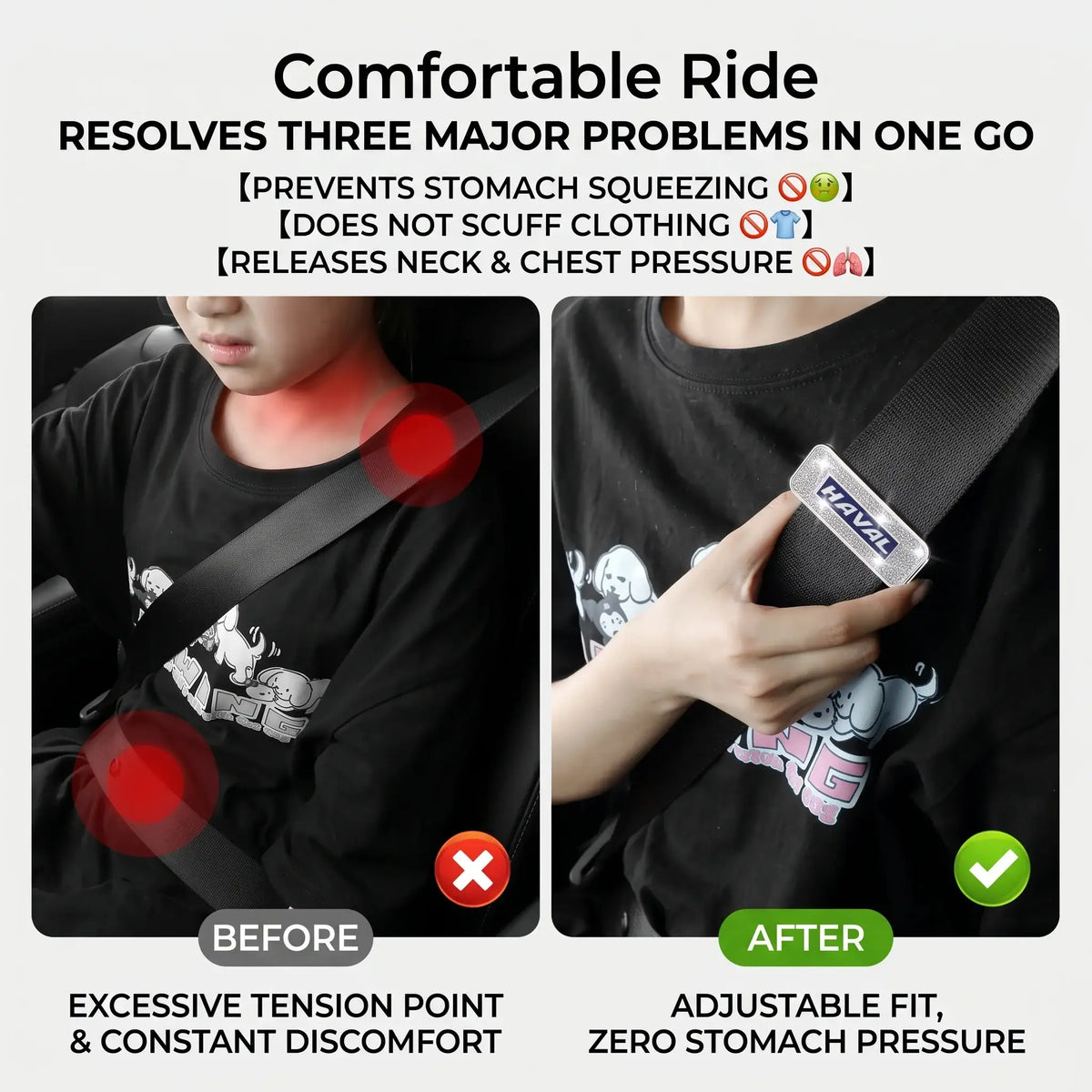 Car Seat Belt Positioner Adjuster Retainer Clip for Kids/Adults | carblaze 5
