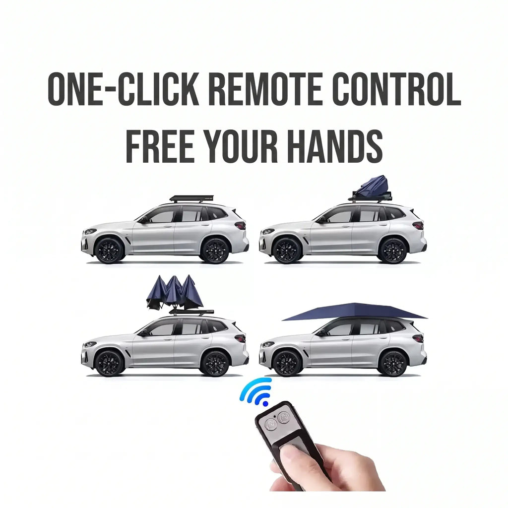 Fully Automatic Remote Control Car Sunshade Umbrella Universal | carblaze 4