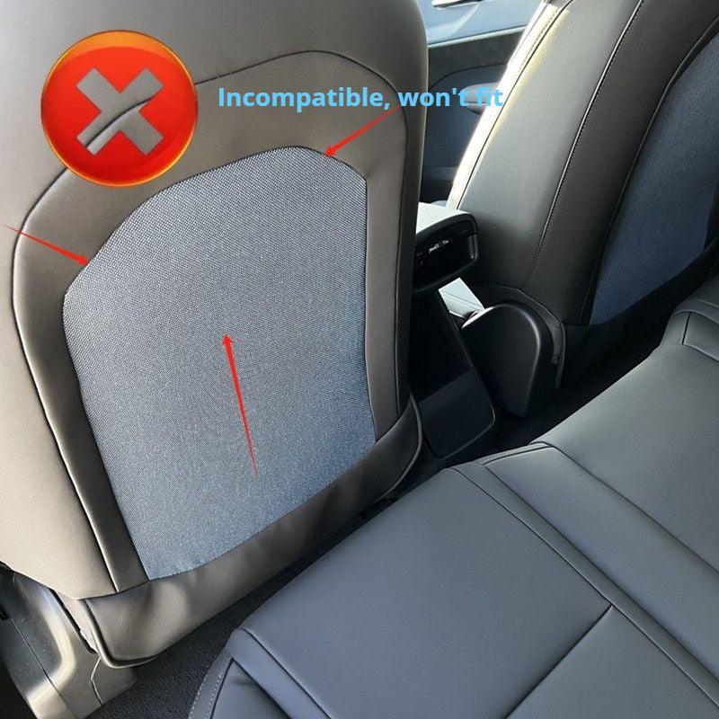 Custom Seat Back Kick Mats for Volvo EX30 -Waterproof Leather Car Seat Protectors with Storage Bag