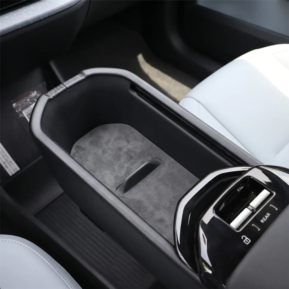 Premium Center Console Non-Slip Storage Mat for Volvo EX30 Custom Fit Fur Liner | carblaze 1