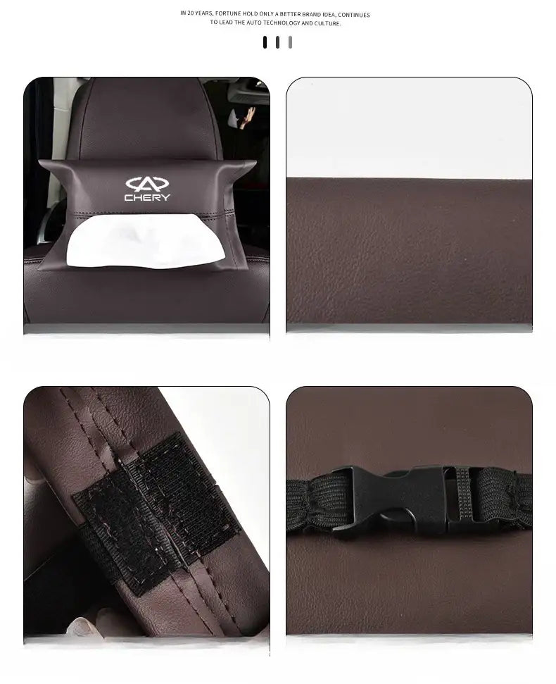 Chery Car Leather Tissue Box CHERY8