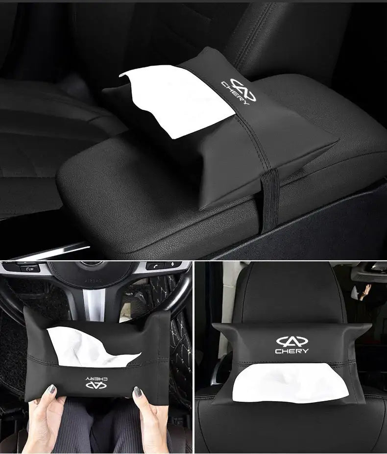 Chery Car Leather Tissue Box CHERY6