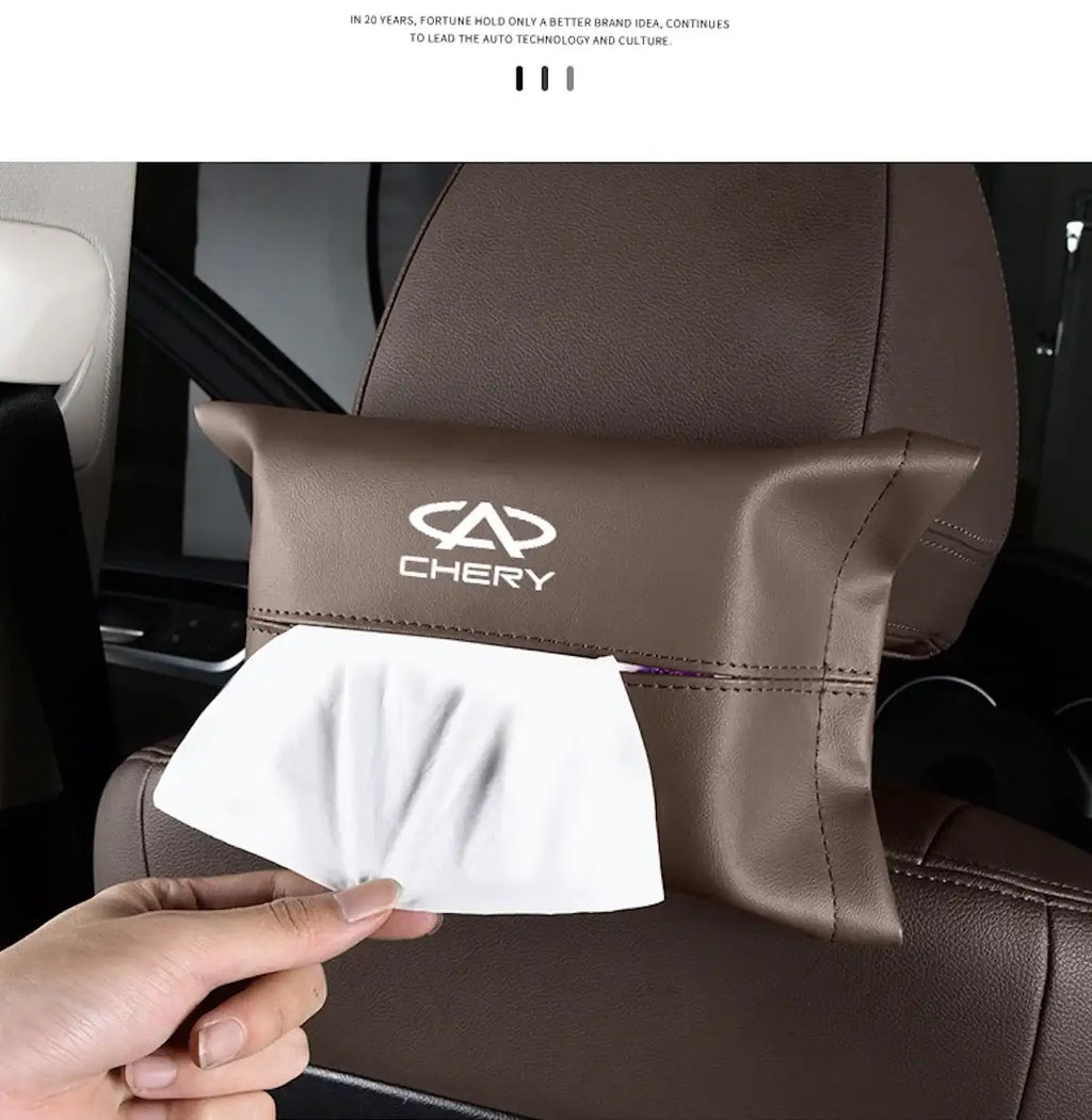 Chery Car Leather Tissue Box CHERY9
