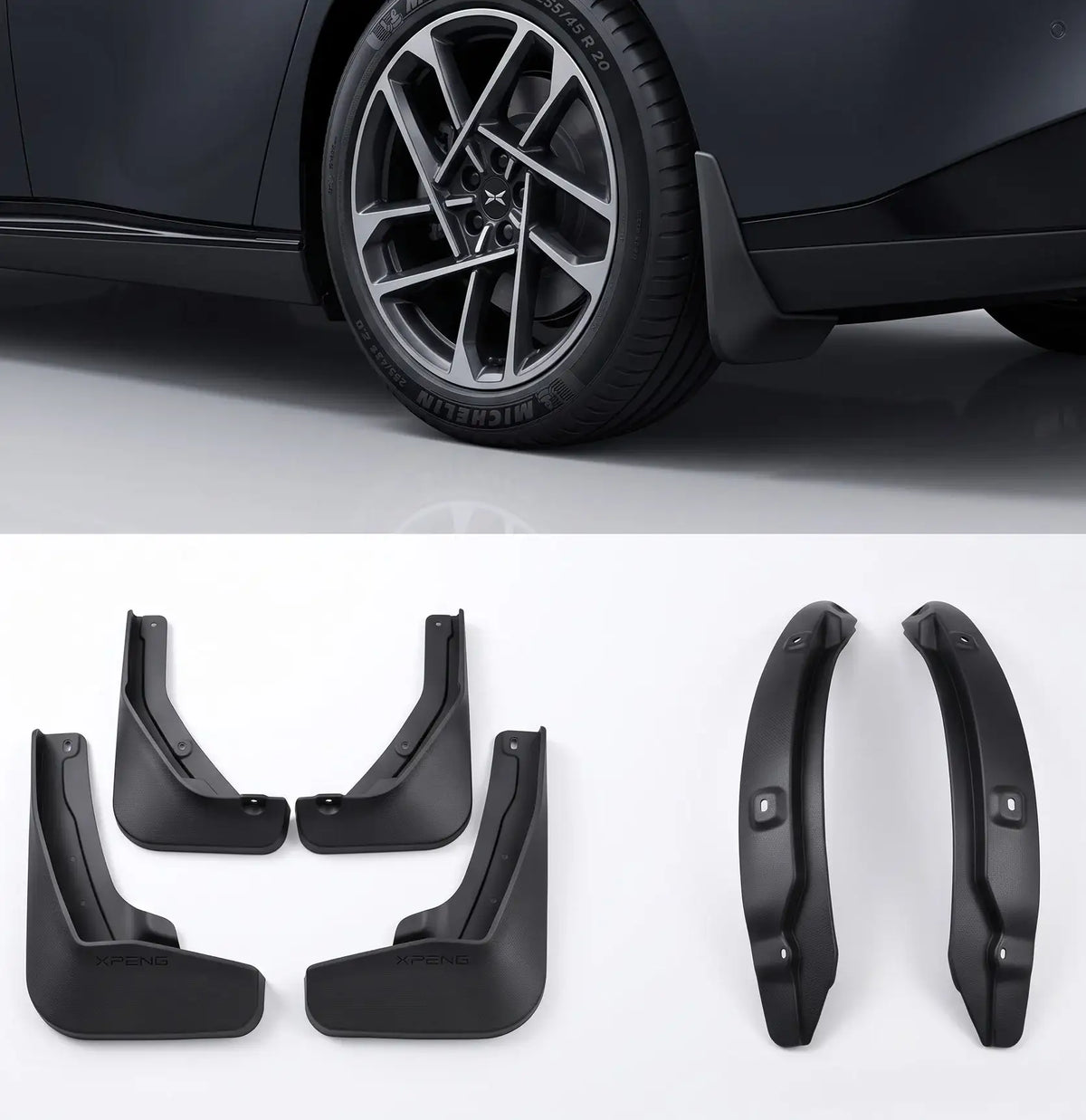 XPeng P7+ Rear Wheel Arch Lining Fender & Mud Flaps Splash Guards | carblaze 1