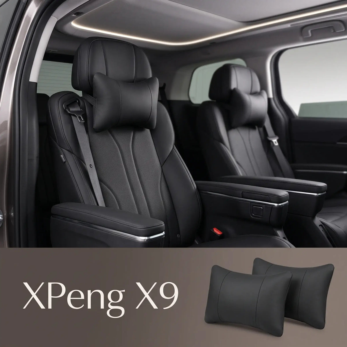 XPeng X9 Multi-Functional Car Seat Headrest Neck Pillow Cushion | carblaze 1