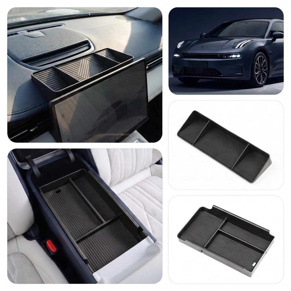 ZEEKR 7GT Center Console Organizer Tray & Screen Storage Box