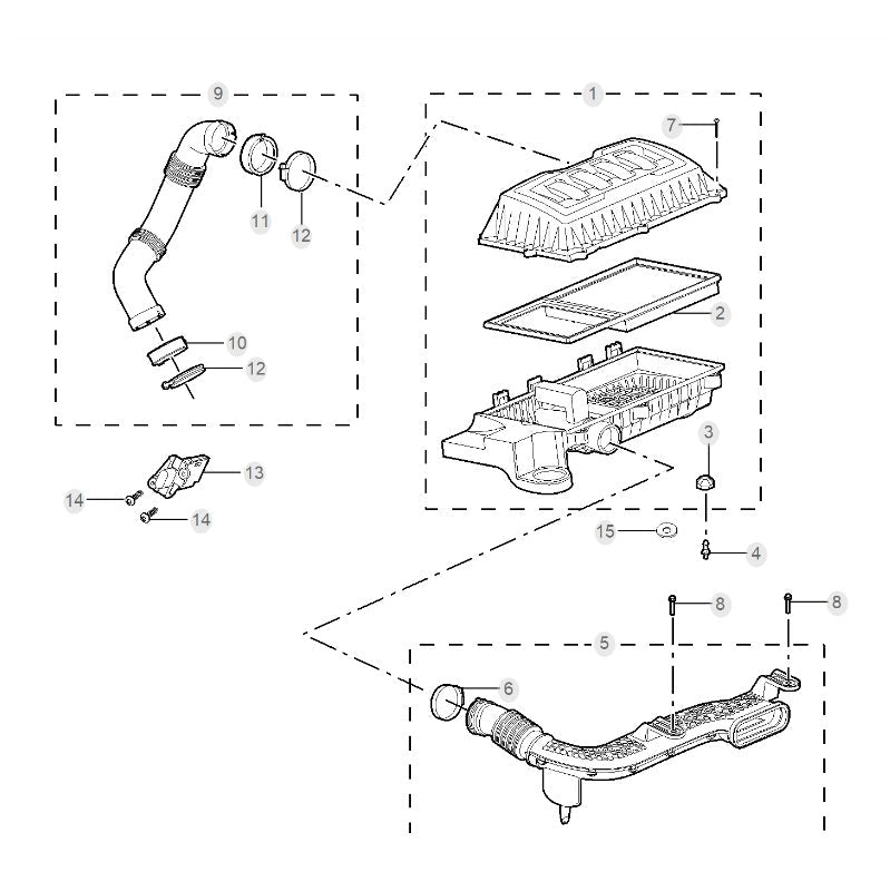 Élément de filtre de climatisation Grille de filtre à air pour MG ZS