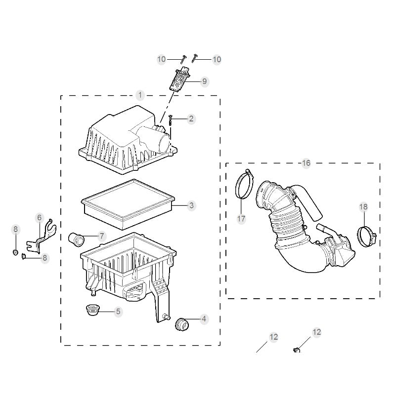 Élément de filtre de climatisation Grille de filtre à air pour MG ZS