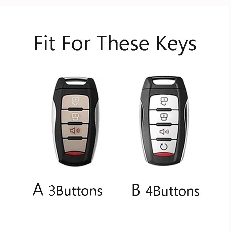 Zinc Alloy Car Key Fob Cover Shell Case for GWM P Series Pickup Great Wall POER Pao Ute Cannon Haval H6 H7 H4 H9 F5 F7 H2S
