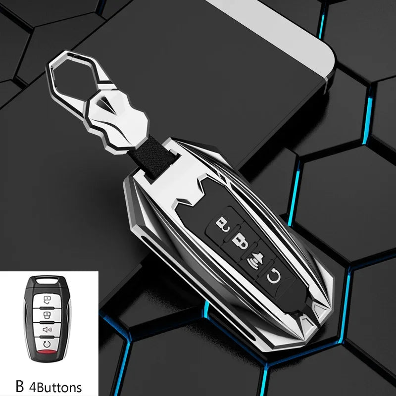Zinc Alloy Car Key Fob Cover Shell Case for GWM P Series Pickup Great Wall POER Pao Ute Cannon Haval H6 H7 H4 H9 F5 F7 H2S