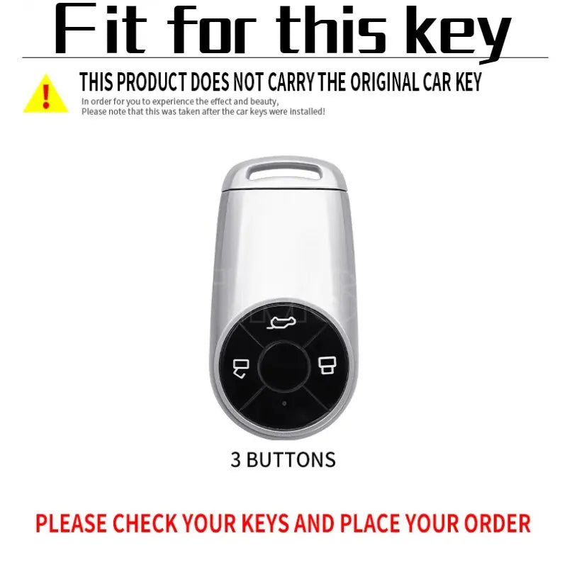 Zinc Alloy Car Key Case Cover for GWM Ora R2 2020 2021 Good Cat - Car Styling Holder Shell Keychain Protection