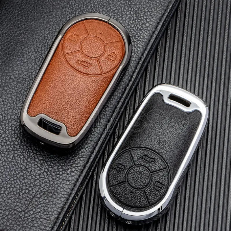Zinc Alloy Car Key Case Cover for GWM Ora R2 2020 2021 Good Cat - Car Styling Holder Shell Keychain Protection