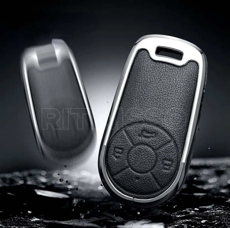 Zinc Alloy Car Key Case Cover for GWM Ora R2 2020 2021 Good Cat - Car Styling Holder Shell Keychain Protection