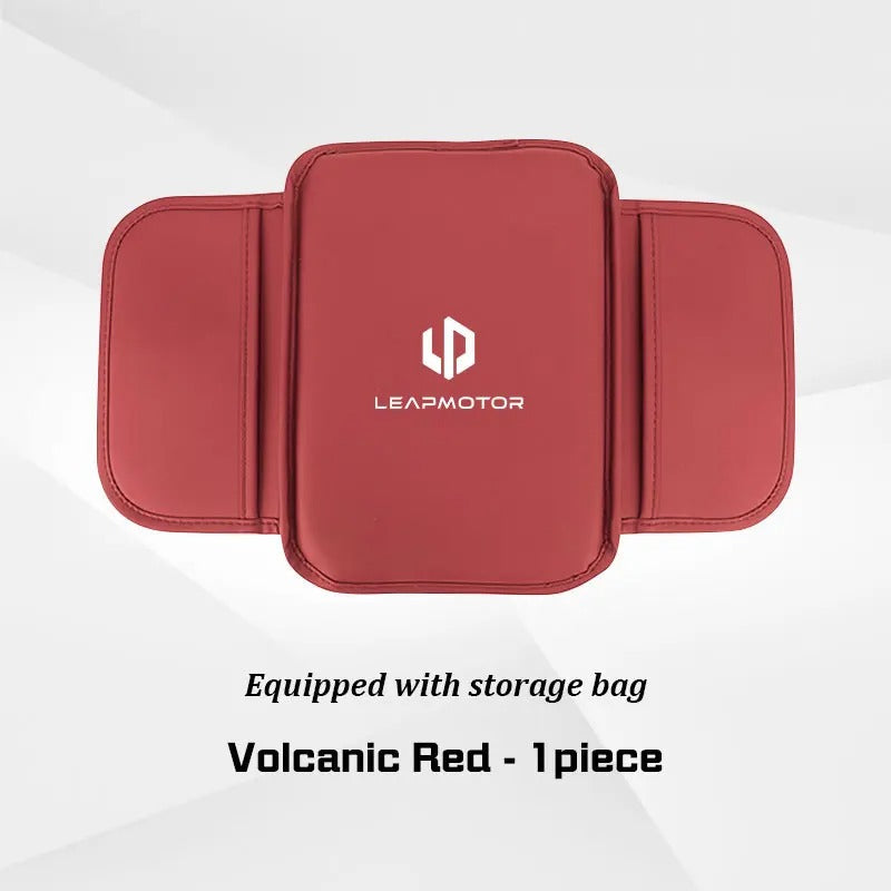 Leapmotor Armrest Box Heightening Pad | Center Console Organizer Mat with Storage PU Leather