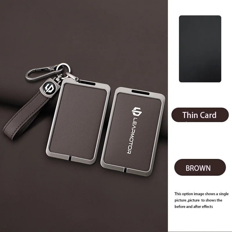 Zinc Alloy Leather NFC Card Remote Key Cover Case for Leapmotor C10 C11 C16