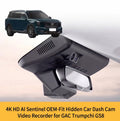4K HD AI Sentinel OEM-Fit Hidden Car Dash Cam Video Recorder for GAC Trumpchi GS8