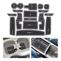 Ora Funky Cat 16-Piece Anti-Slip Gate Slot Mat Set Non-Slip Door Groove Pad Cup Holder Interior Accessories Rubber