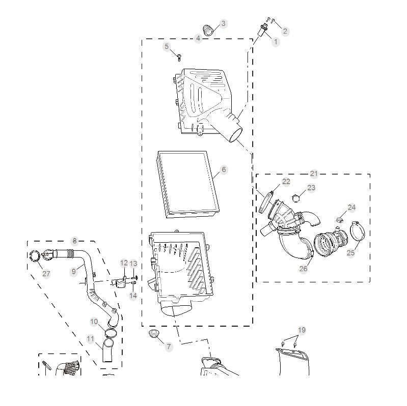 Élément de filtre de climatisation Grille de filtre à air pour MG HS