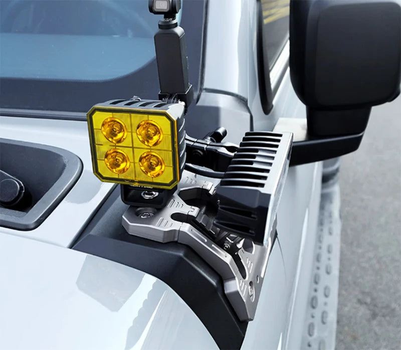 GWM Tank 300 A Pillar Spotlight Bracket -Machine Cover Mount for Auxiliary LED Light Bar Frame